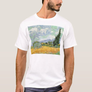 Vincent van Gogh   Wheatfield with Cypresses, 1889 T-Shirt