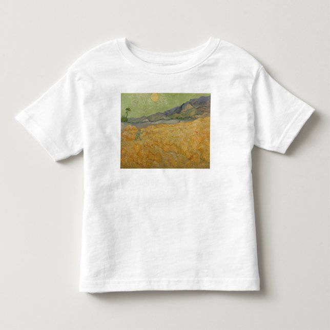 Vincent van Gogh | Wheatfield with Reaper, 1889 Toddler T-shirt (Front)