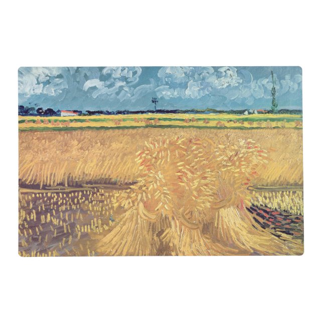 Vincent van Gogh | Wheatfield with Sheaves, 1888 Placemat (Front)