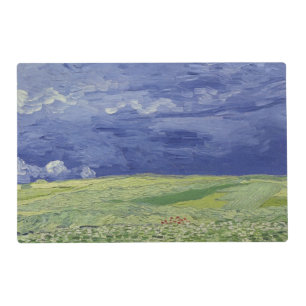 Vincent van Gogh Wheatfields under Thundercloud Placemat