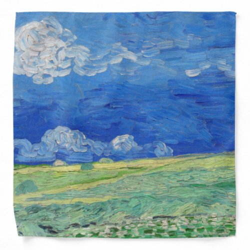 Vincent van Gogh _ Wheatfields under Thunderclouds Bandana