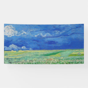 Vincent van Gogh - Wheatfields under Thunderclouds Banner