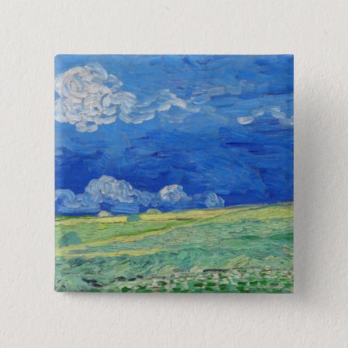 Vincent van Gogh _ Wheatfields under Thunderclouds Button