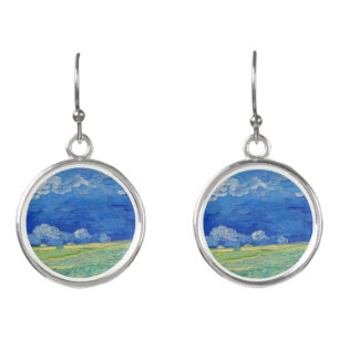 Vincent van Gogh - Wheatfields under Thunderclouds Earrings