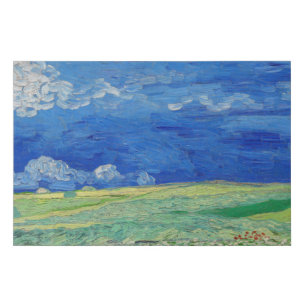 Vincent van Gogh - Wheatfields under Thunderclouds Faux Canvas Print