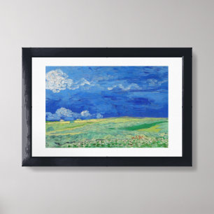 Vincent van Gogh - Wheatfields under Thunderclouds Framed Art