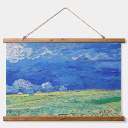 Vincent van Gogh _ Wheatfields under Thunderclouds Hanging Tapestry