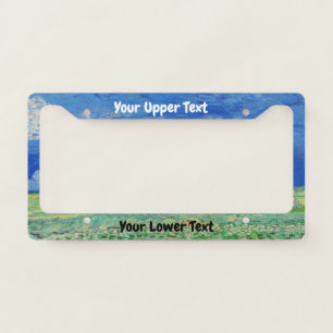 Vincent van Gogh - Wheatfields under Thunderclouds License Plate Frame
