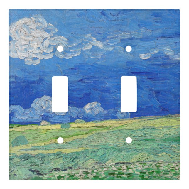 Vincent van Gogh - Wheatfields under Thunderclouds Light Switch Cover (Front)