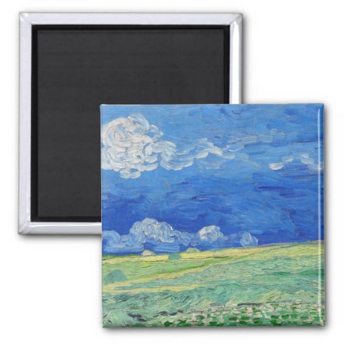 Vincent van Gogh _ Wheatfields under Thunderclouds Magnet