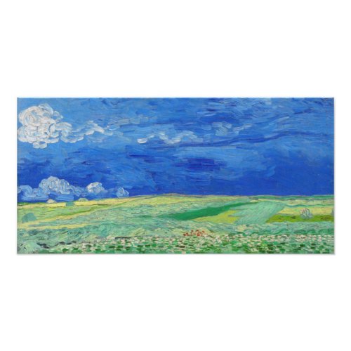 Vincent van Gogh _ Wheatfields under Thunderclouds Photo Print