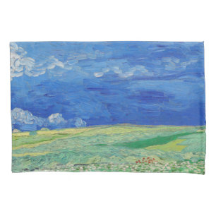 Vincent van Gogh - Wheatfields under Thunderclouds Pillow Case