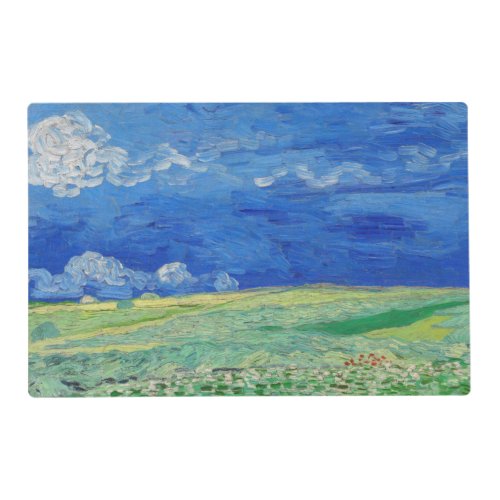 Vincent van Gogh _ Wheatfields under Thunderclouds Placemat