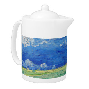 Vincent van Gogh - Wheatfields under Thunderclouds Teapot