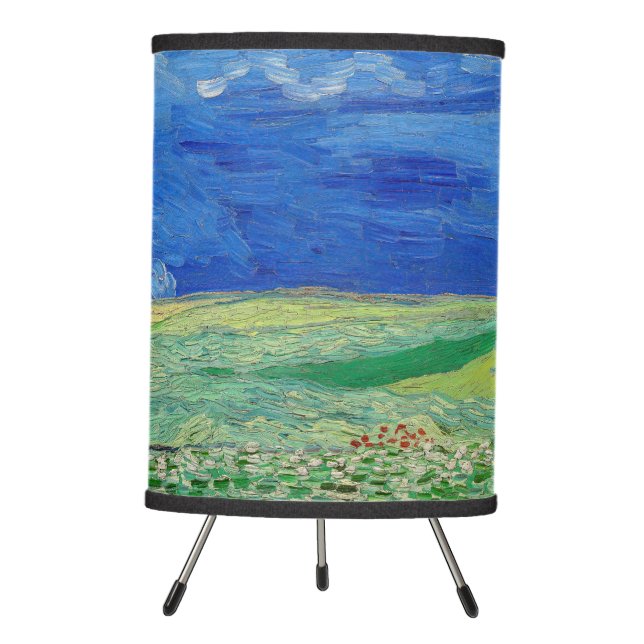 Vincent van Gogh - Wheatfields under Thunderclouds Tripod Lamp (Front)
