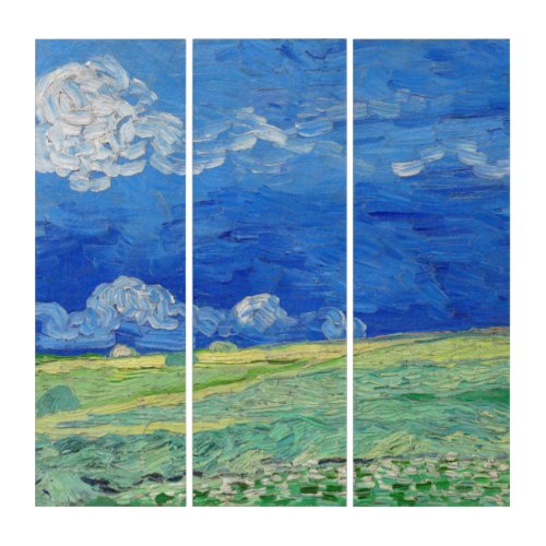 Vincent van Gogh _ Wheatfields under Thunderclouds Triptych