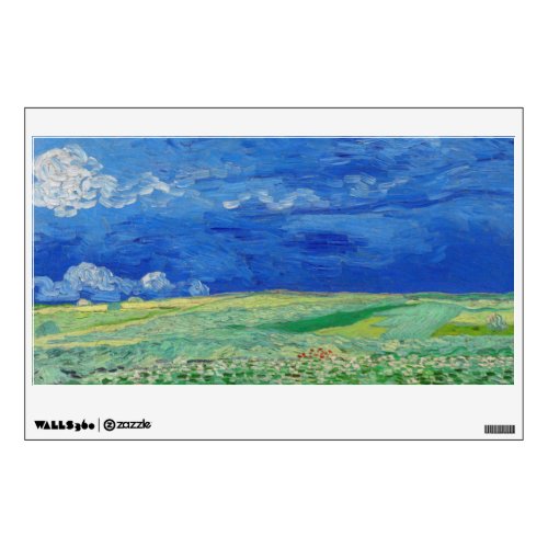 Vincent van Gogh _ Wheatfields under Thunderclouds Wall Decal
