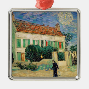 Vincent van Gogh   White House at Night, 1890 Metal Ornament