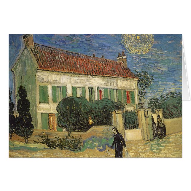Vincent van Gogh - White House at Night Cards (Front Horizontal)