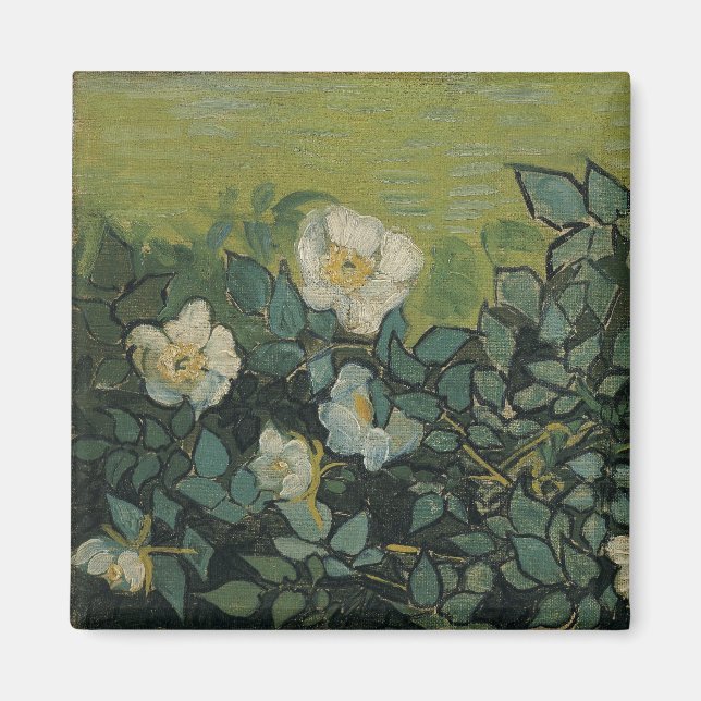 Vincent van Gogh - Wild Roses Magnet (Front)