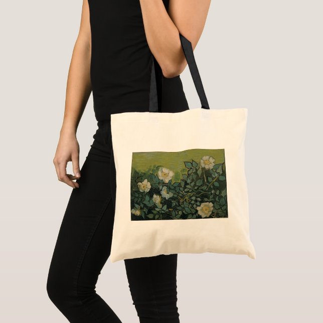 Vincent van Gogh - Wild Roses Tote Bag (Front (Product))