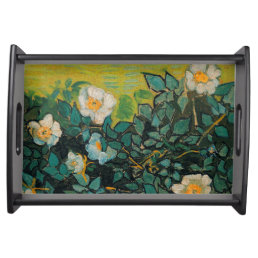 Vincent Van Gogh Wild Roses Vintage Floral Art Serving Tray