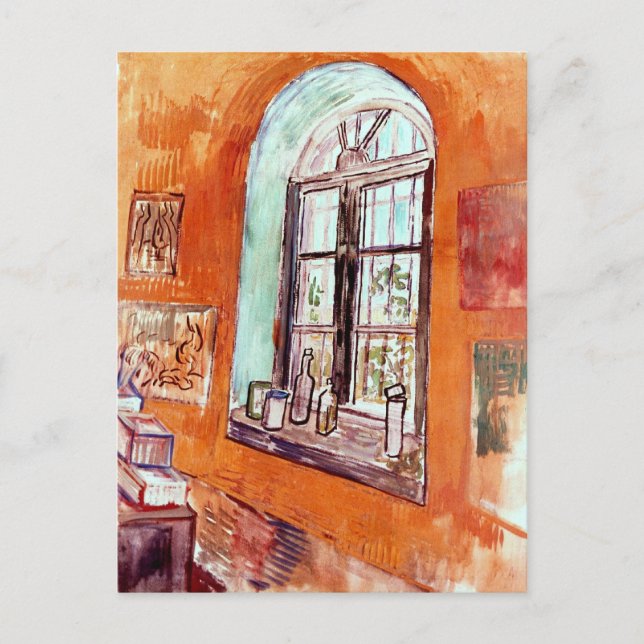 Vincent Van Gogh - Window Of Vincent's Studio Postcard (Front)