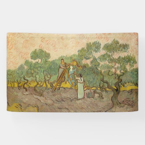 Vincent van Gogh _ Women Picking Olives Banner