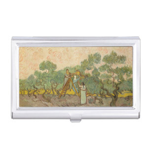 Vincent van Gogh - Women Picking Olives Business Card Case