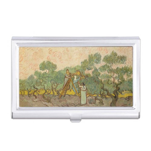 Vincent van Gogh _ Women Picking Olives Business Card Case