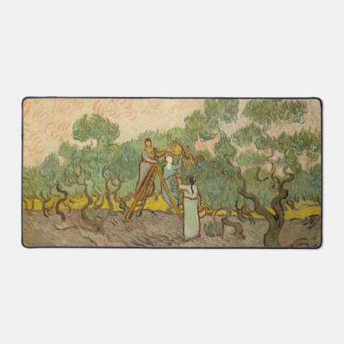 Vincent van Gogh _ Women Picking Olives Desk Mat