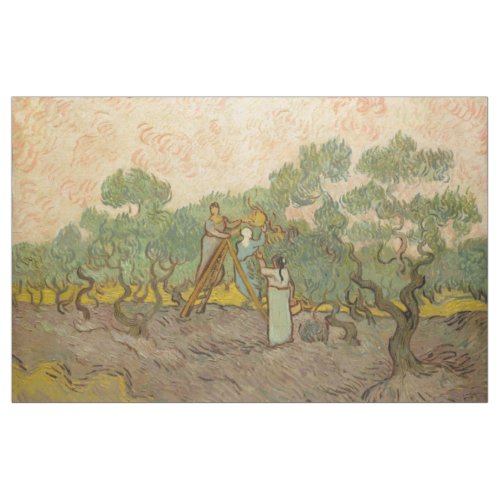 Vincent van Gogh _ Women Picking Olives Fabric