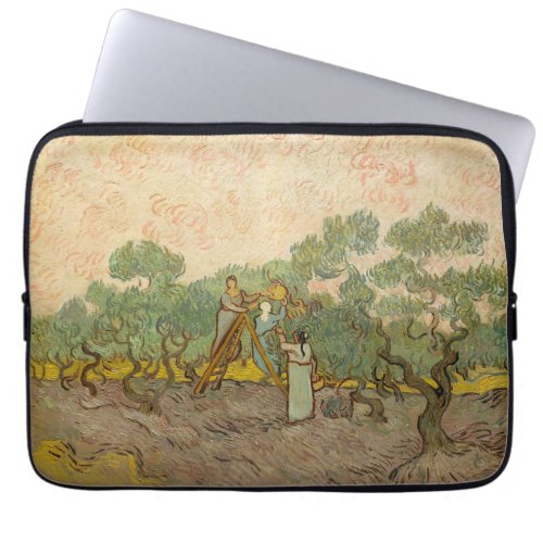 Vincent van Gogh _ Women Picking Olives Laptop Sleeve