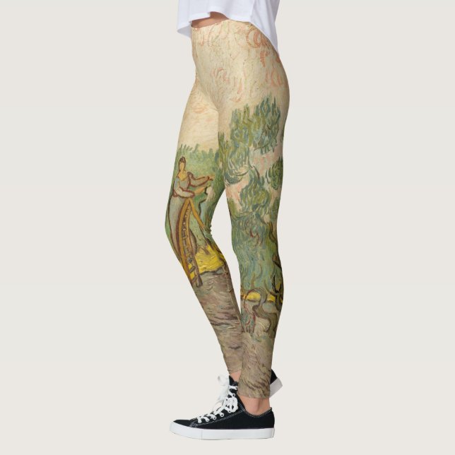 Vincent van Gogh - Women Picking Olives Leggings (Left)