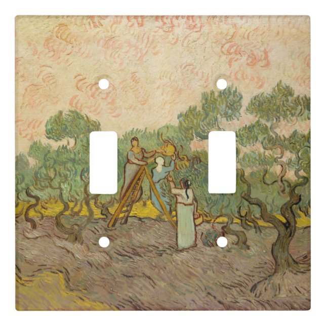 Vincent van Gogh - Women Picking Olives Light Switch Cover (Front)