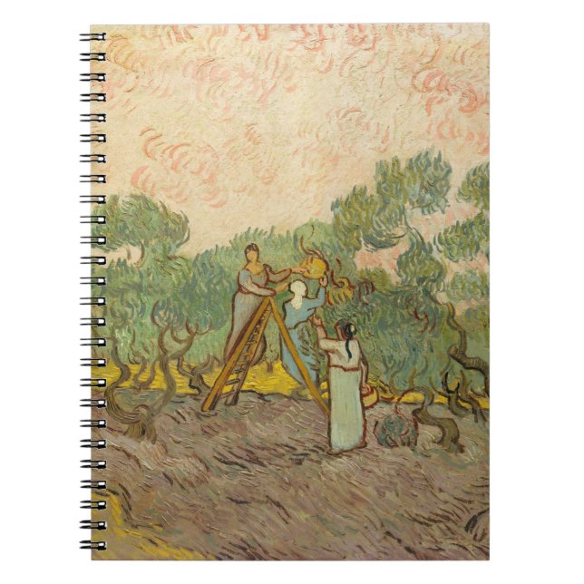 Vincent van Gogh - Women Picking Olives Notebook (Front)