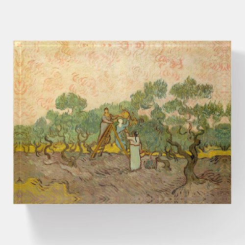 Vincent van Gogh _ Women Picking Olives Paperweight