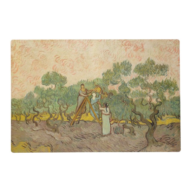 Vincent van Gogh - Women Picking Olives Placemat (Front)