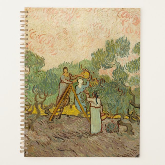 Vincent van Gogh - Women Picking Olives Planner (Front)