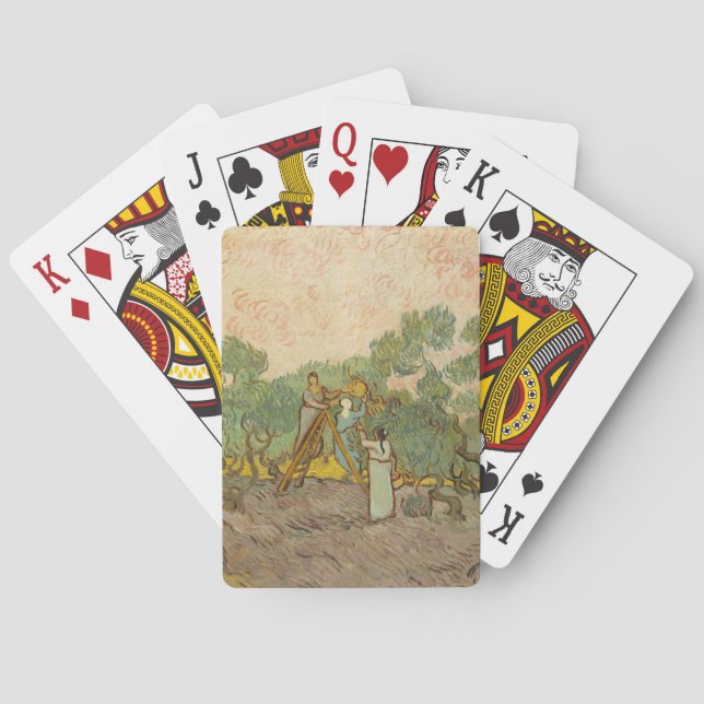 Vincent van Gogh - Women Picking Olives Poker Cards (Back)