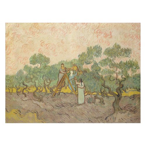 Vincent van Gogh _ Women Picking Olives Tablecloth