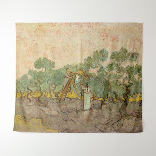 Vincent van Gogh _ Women Picking Olives Tapestry