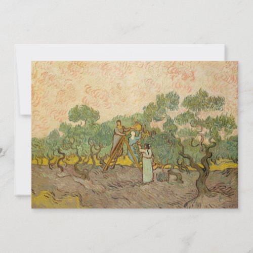 Vincent van Gogh _ Women Picking Olives Thank You Card