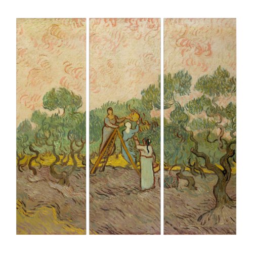 Vincent van Gogh _ Women Picking Olives Triptych