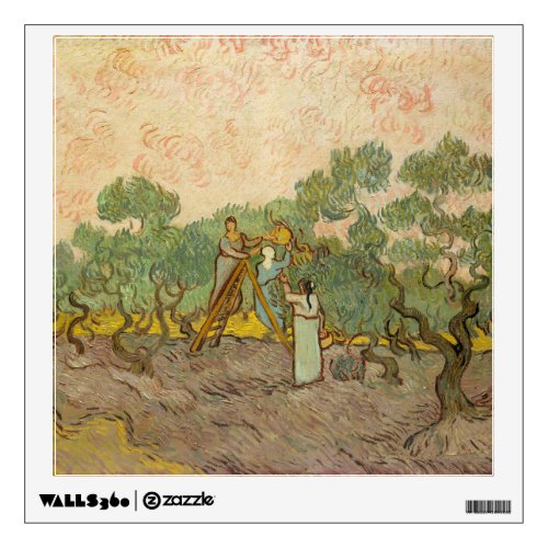 Vincent van Gogh _ Women Picking Olives Wall Decal
