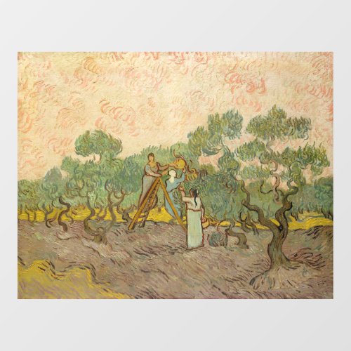 Vincent van Gogh _ Women Picking Olives Window Cling