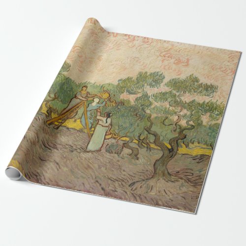 Vincent van Gogh _ Women Picking Olives Wrapping Paper