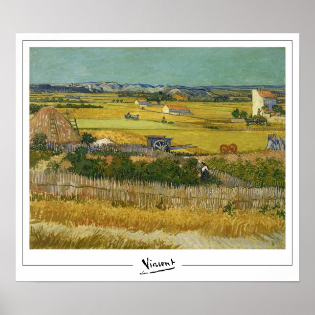 Vincent Van Gogh Zedign Art Poster #12-2 (Front)