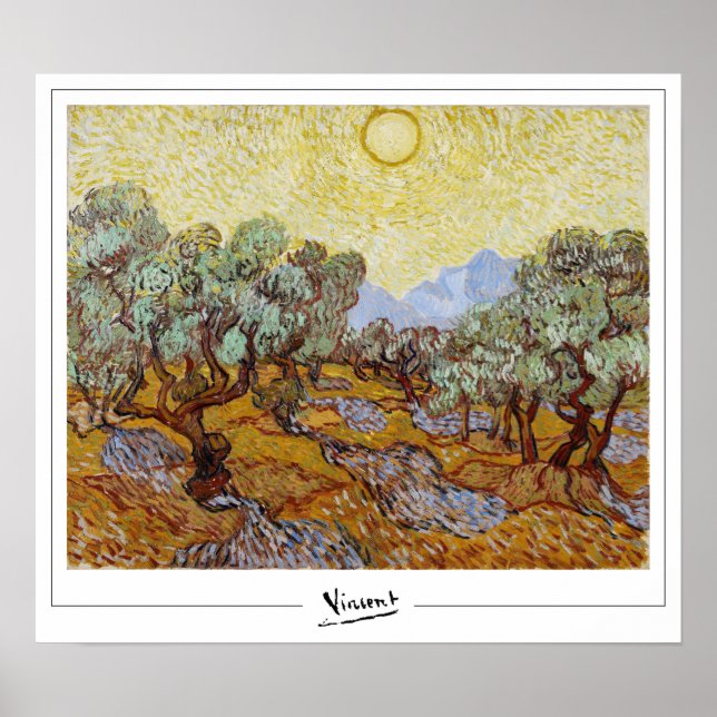 Vincent Van Gogh Zedign Art Poster #13 (Front)