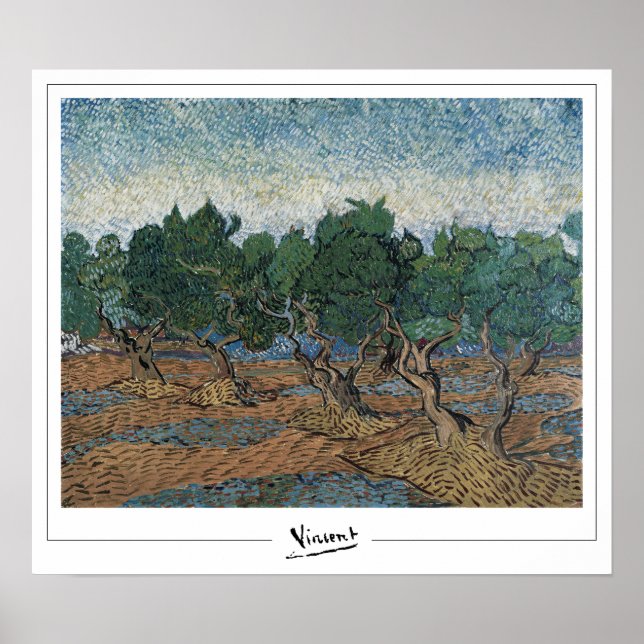 Vincent Van Gogh Zedign Art Poster #42-2 (Front)
